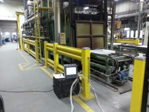 8 Point Uniformity Survey on a Nutmeg Conveyor Pusher Furnace